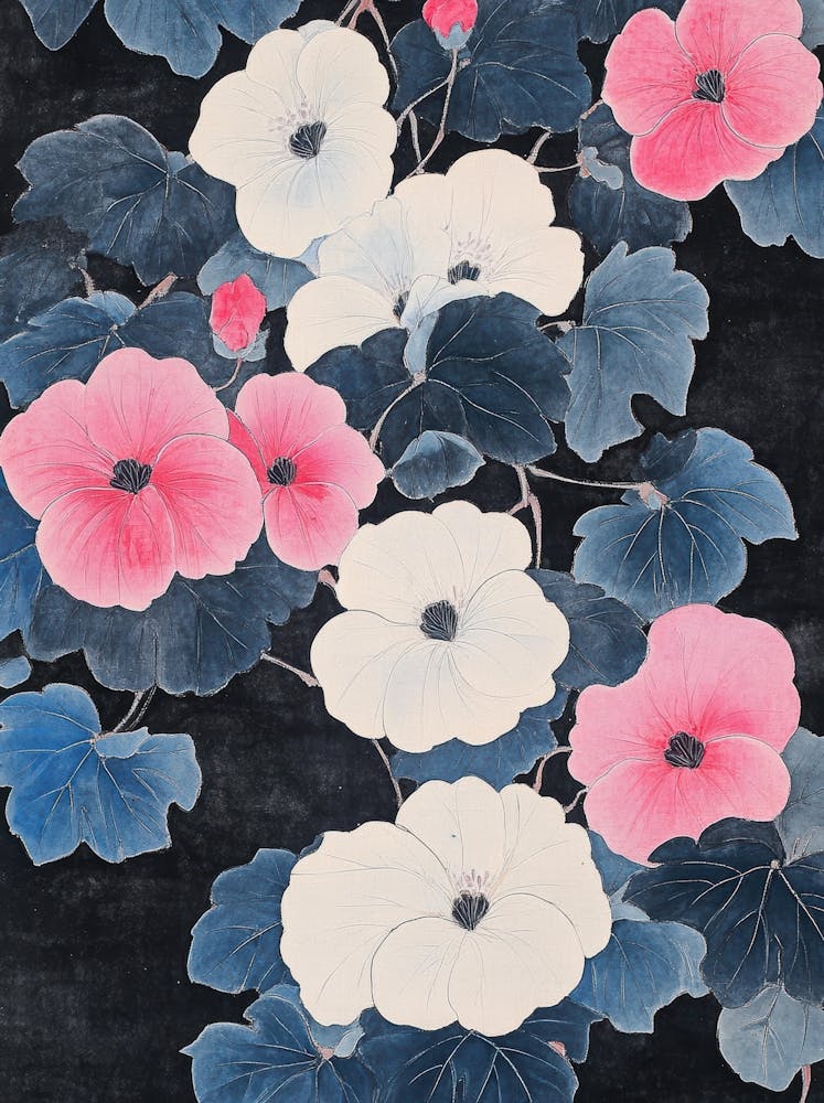 Asian Flower Painting