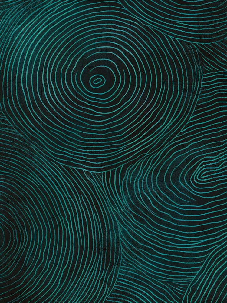 Teal Swirls