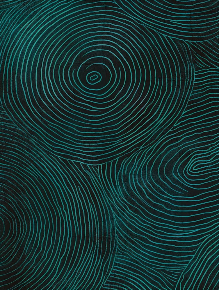 Teal Swirls