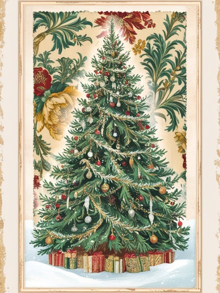 William Morris Christmas Tree 58