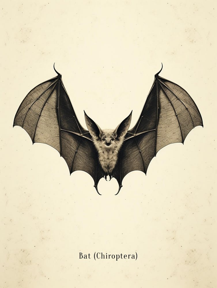 Vintage Bat Poster
