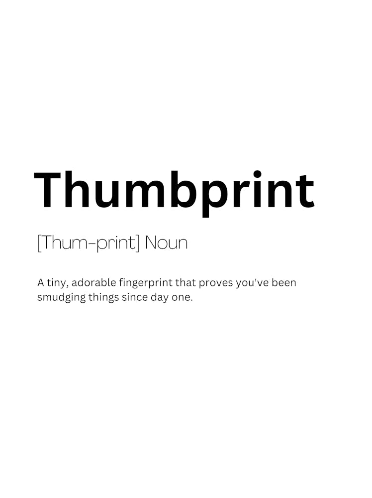 Thumbprint Definition Meaning