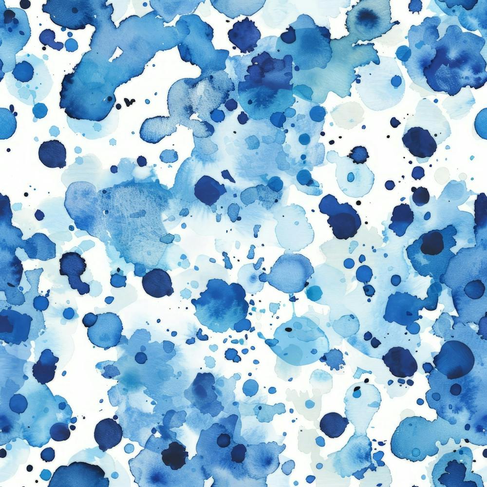 Blue Watercolor Splashes 3