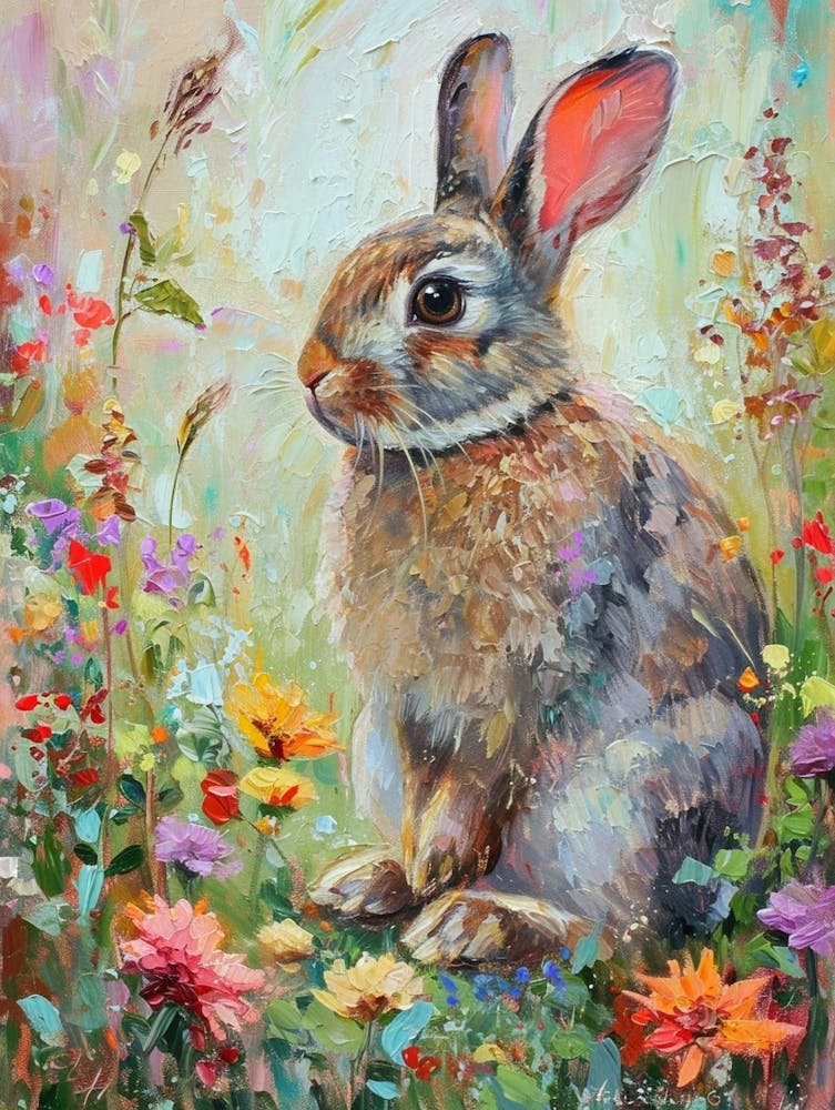 Argente Rabbit Painting 4