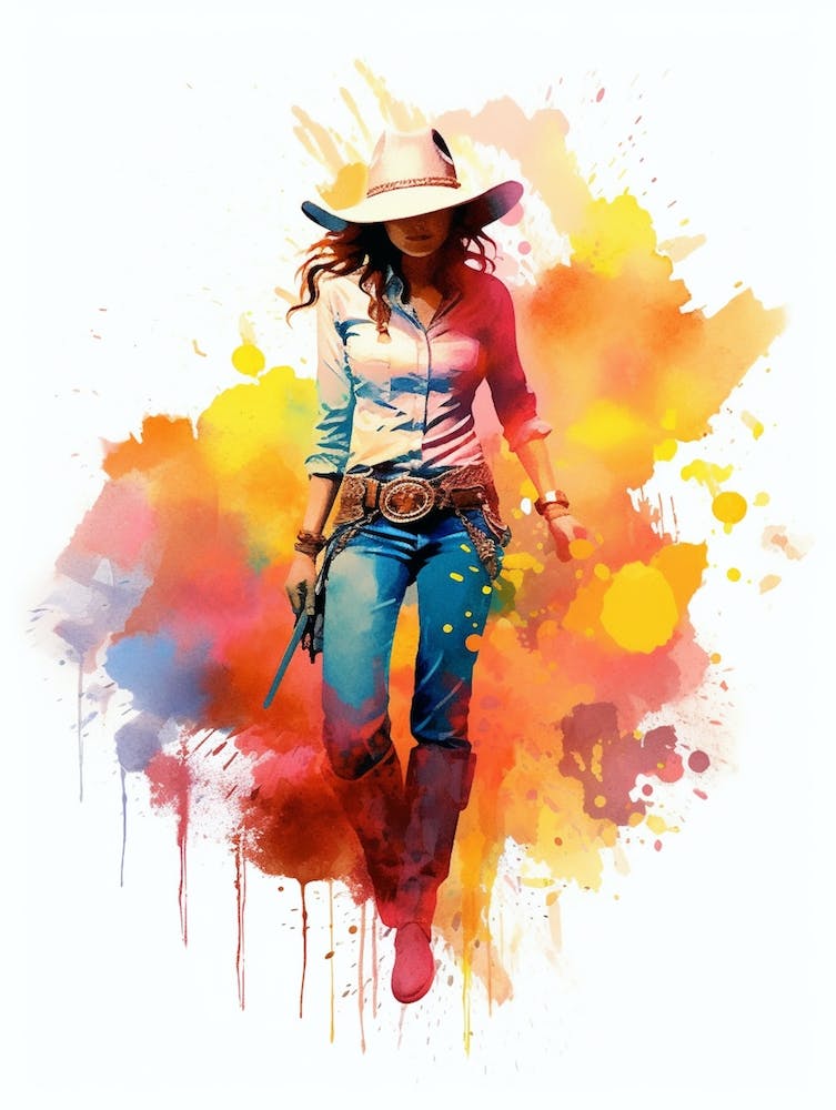 Cowgirl Illustration 2