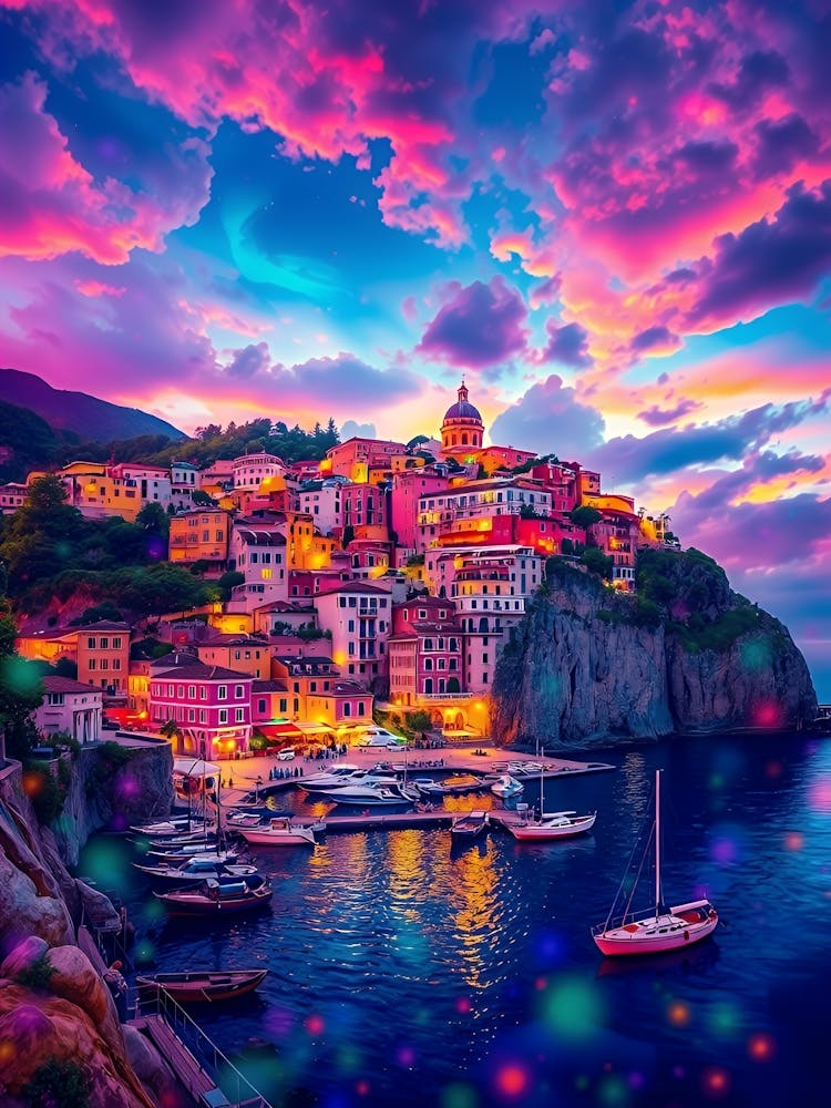 Sunset In Cinque Terre 1