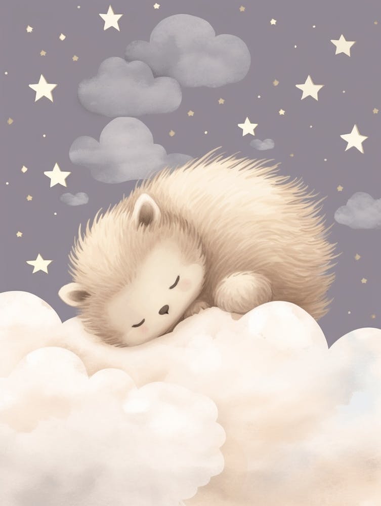 Sleeping Baby Porcupine