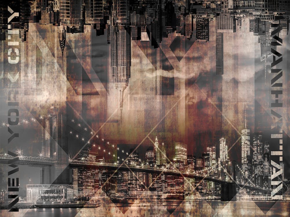 Modern Art Manhattan Skylines