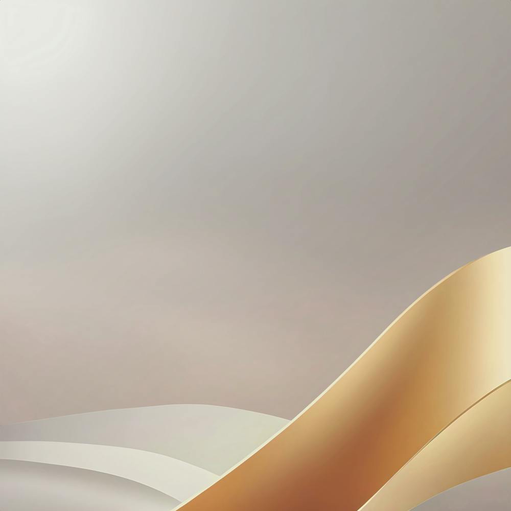 Abstract Gold Waves Background