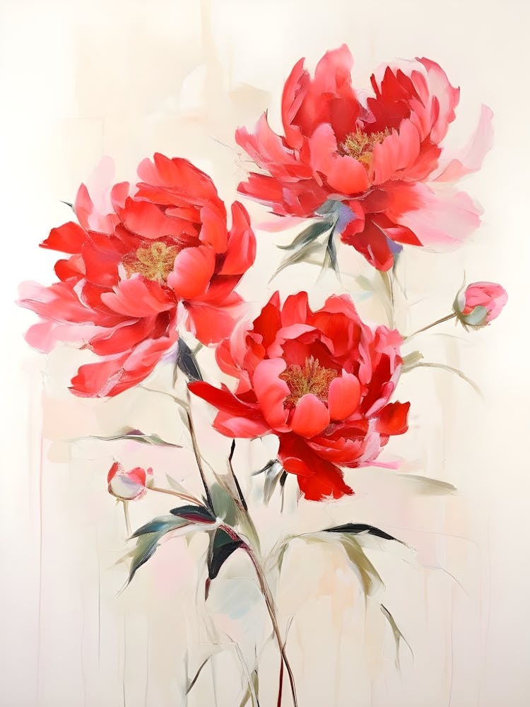 Red Peonies 1