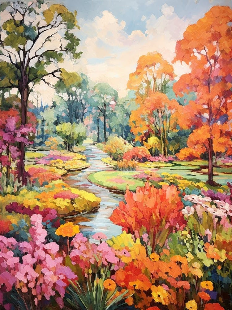 Autumn Gardens Painting Bellingrath Gardens 2