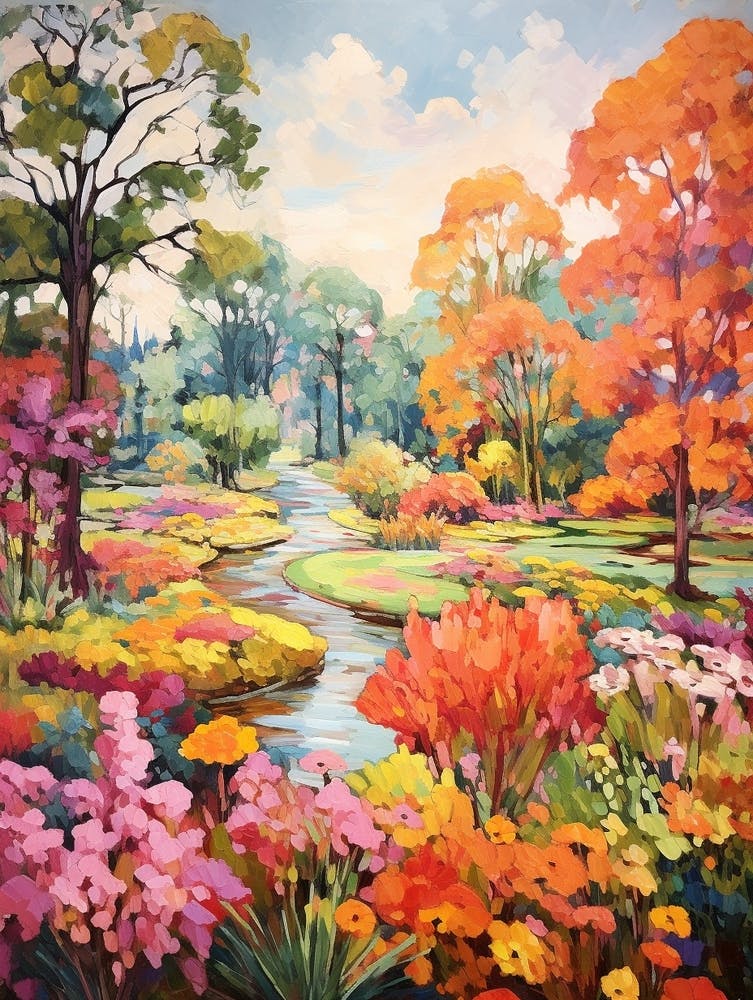 Autumn Gardens Painting Bellingrath Gardens 2