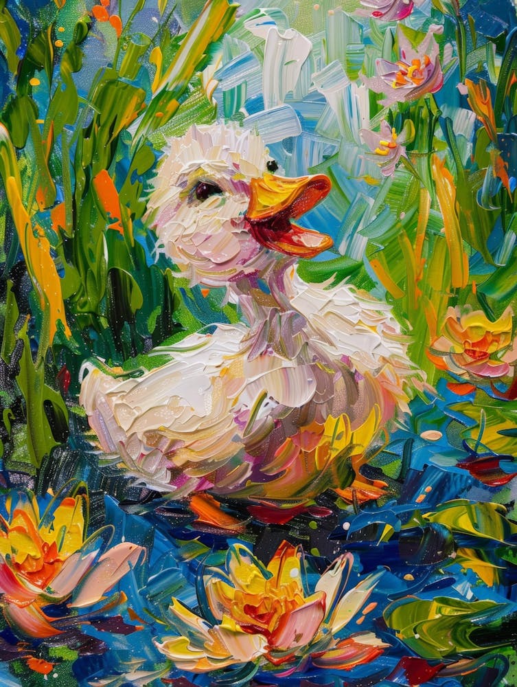 Duck In Water