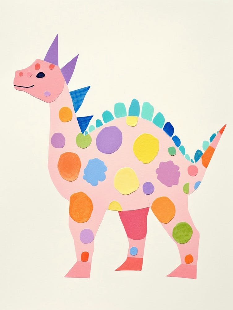 Nursery Dinosaur Art Styracosaurus 3