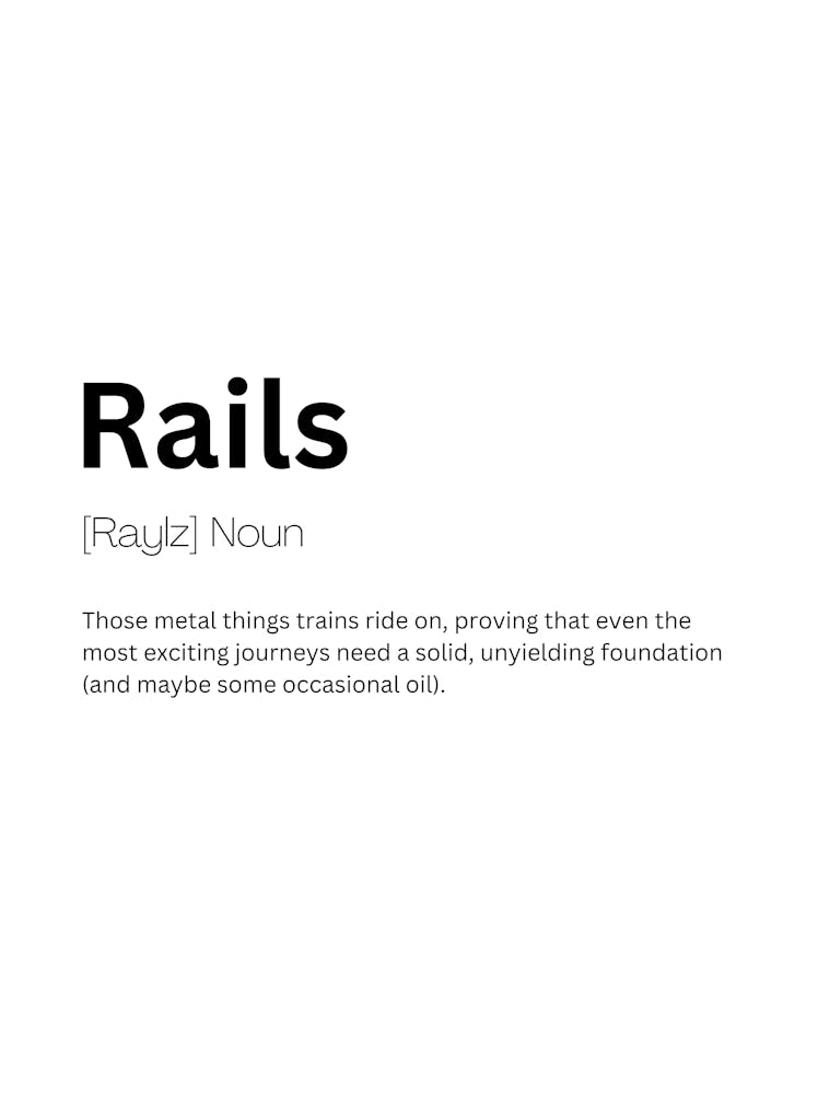 Rails Definition Meaning