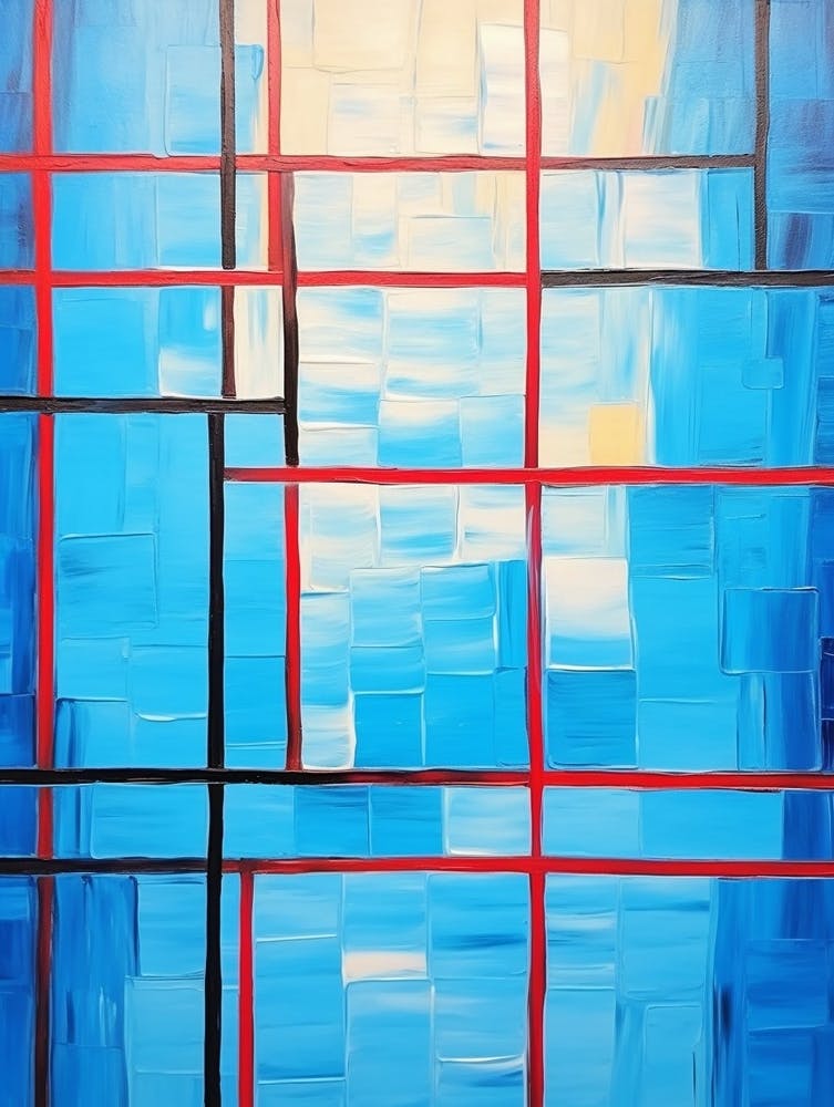 Mondrian Abstract Geometric Illustration 10