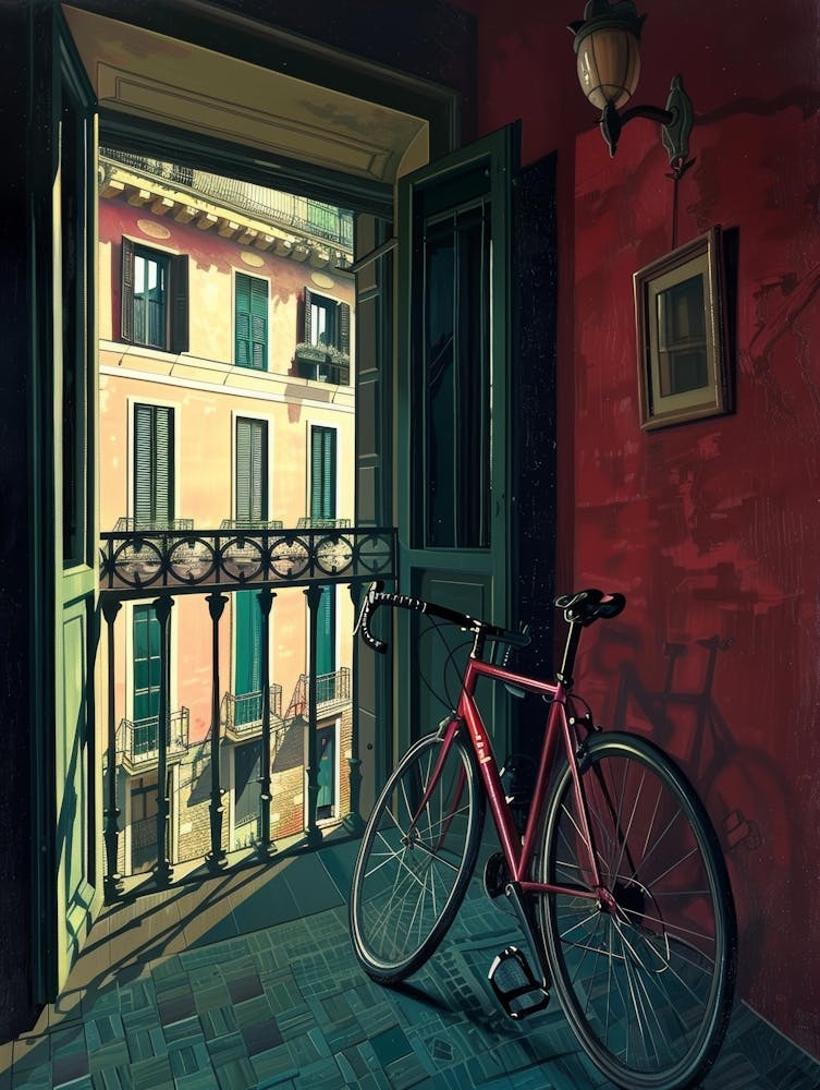Bicycle In A Window