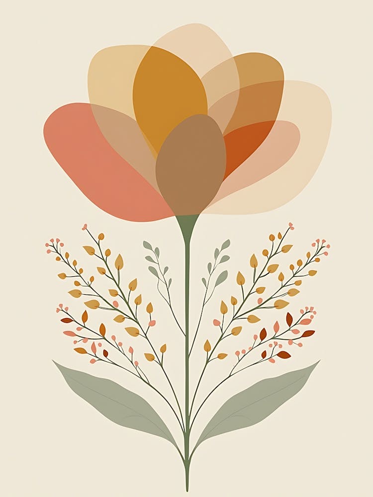 Blush Meadow Bloom Composition