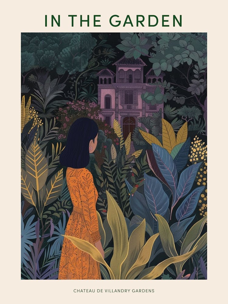 In The Garden Poster Chateau De Villandry Gardens France 3