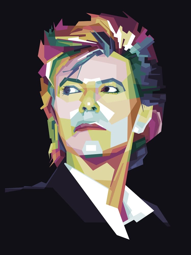 David Bowie Pop Art WPAP