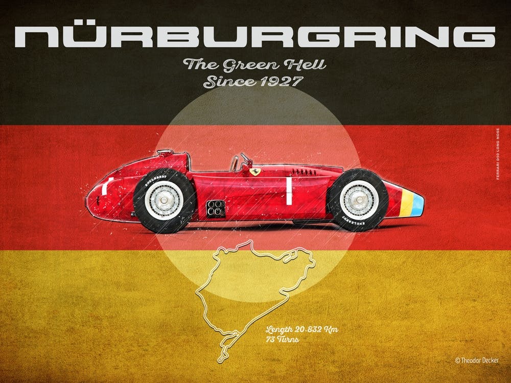 Nürburgring Ferrari D50 Landscape