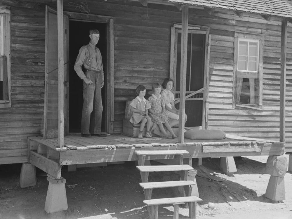 Untitled Photo, Possibly Related To Front Porch Of Sharecropper Cabin, Southeast Missouri Farms By Russell 3