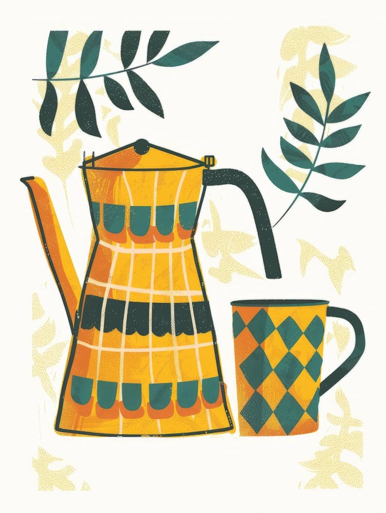 Coffee Pot And Mug 1