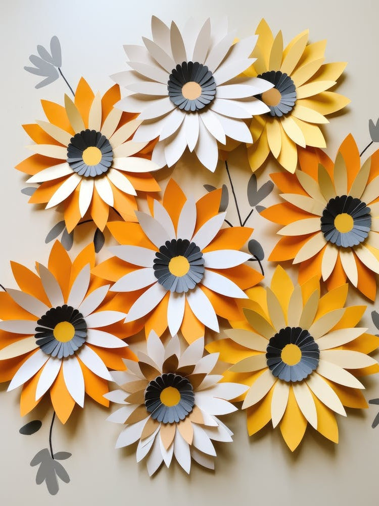 Paper Flower Wall Art