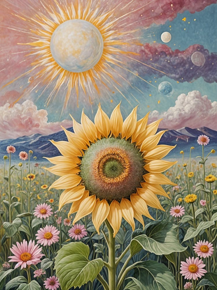 Whimsical Sunflower no2