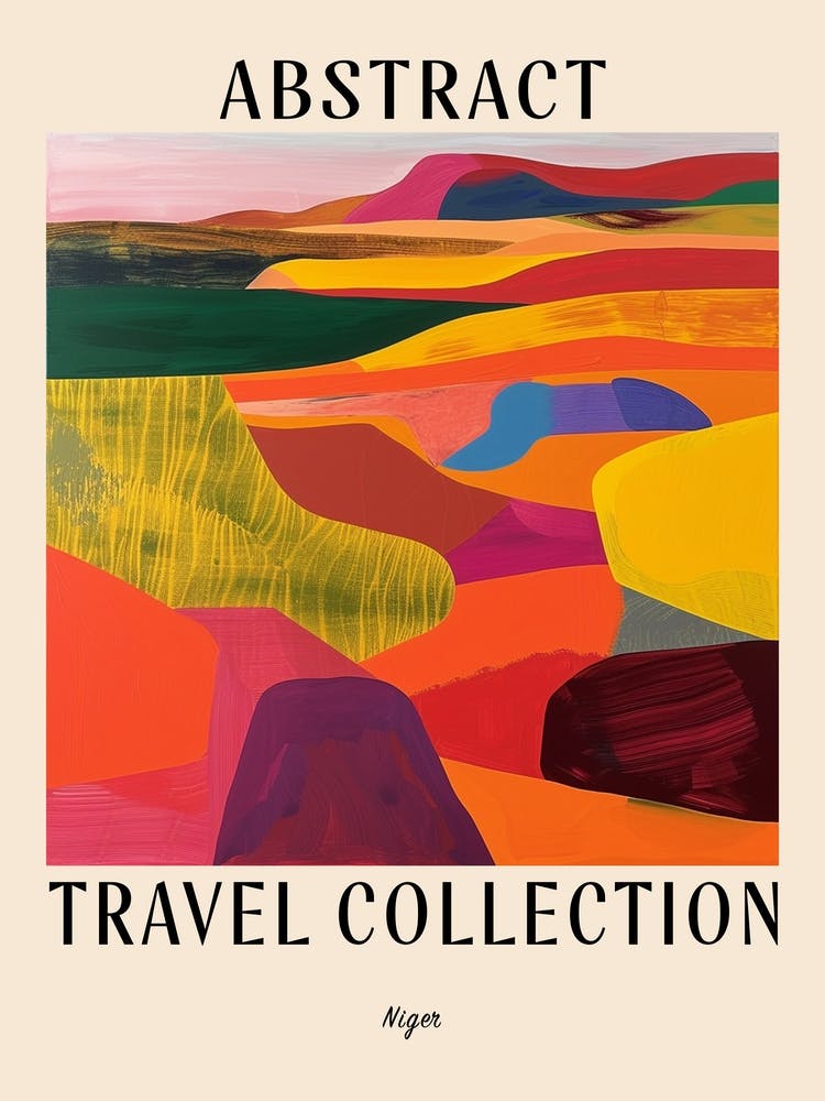 Abstract Travel Collection Poster Niger 2