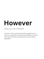 However Definition Meaning 1