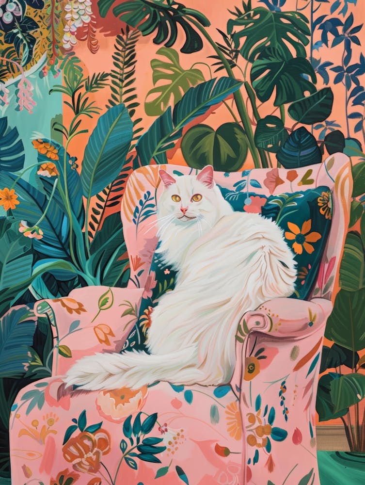 Cat On A Chair