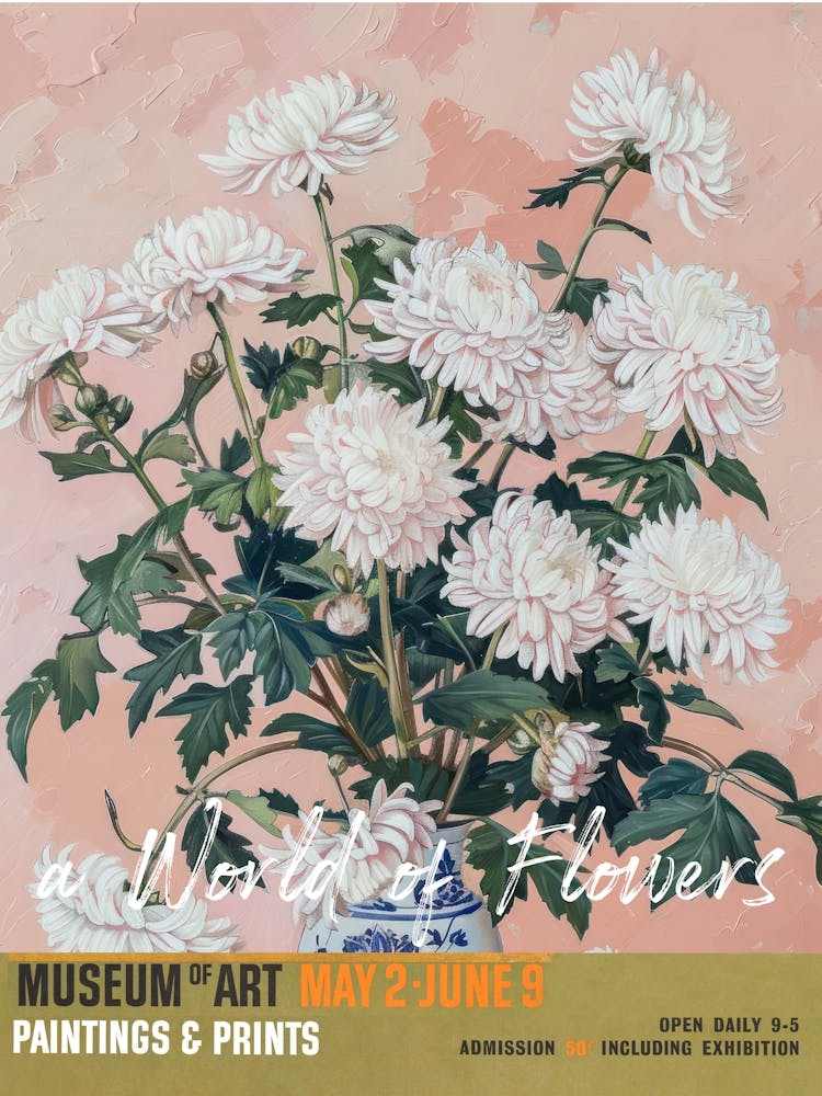 A World Of Flowers, Van Gogh Exhibition Chrysanthemum 1
