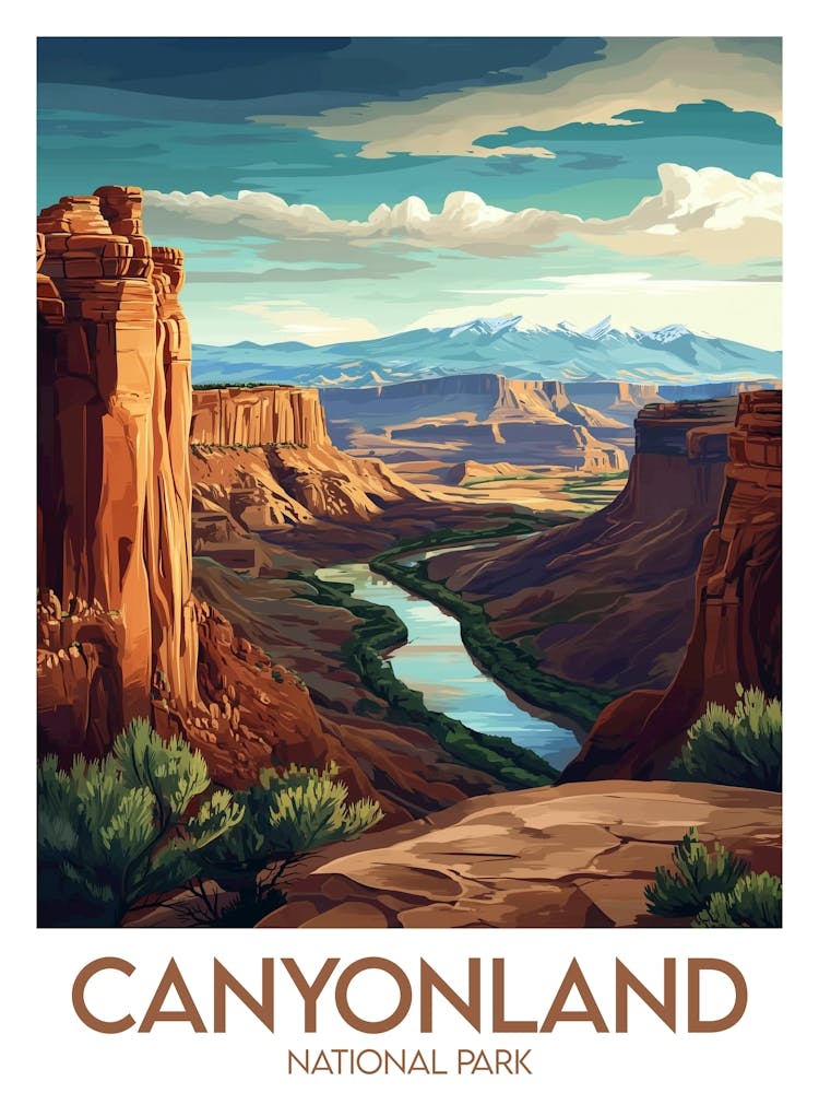 Affiche de voyage Canyonlands National Park