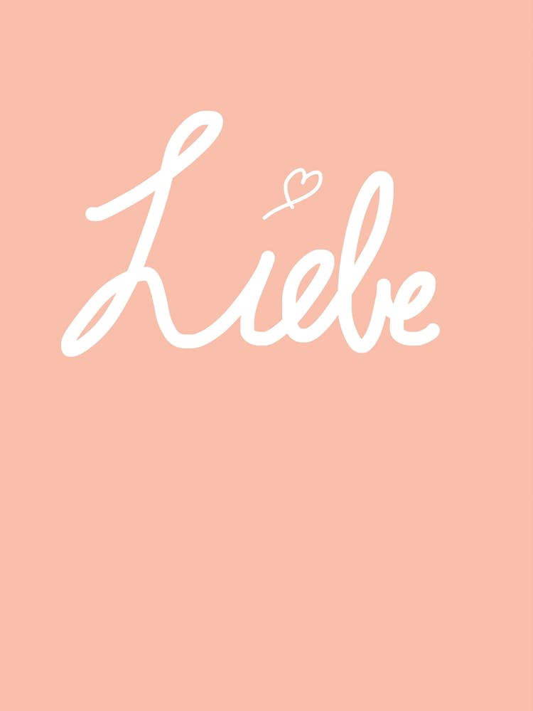 Liebe Love You Typografie, Pastell Schriftart, süße Liebeserklärung