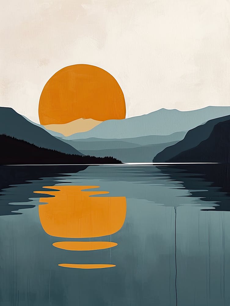 Sunset Canvas Minimalism