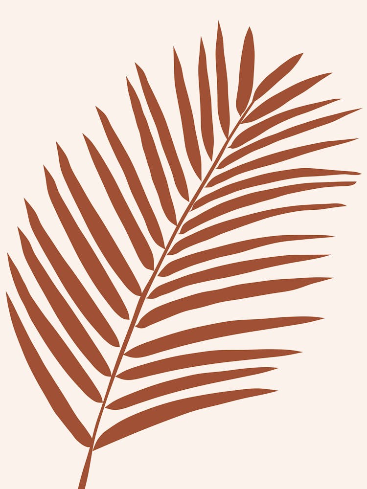 Palmblatt Braun