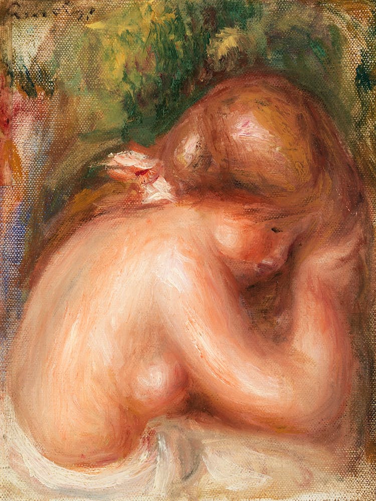 Nackter Torso eines jungen Mädchens, Pierre Auguste Renoir