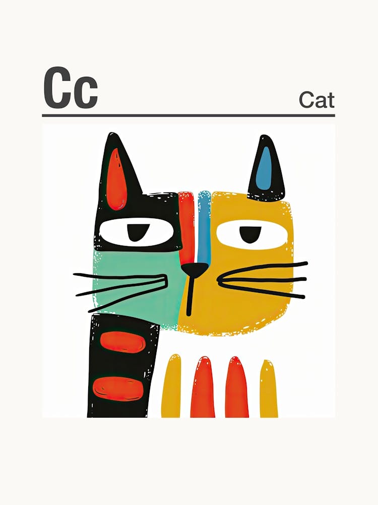 Animals Alphabet Cat 1