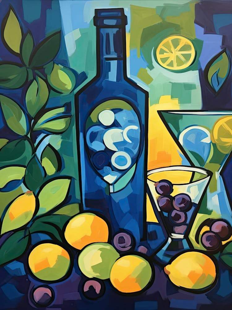 Pinot Grigio Wein Illustration 1