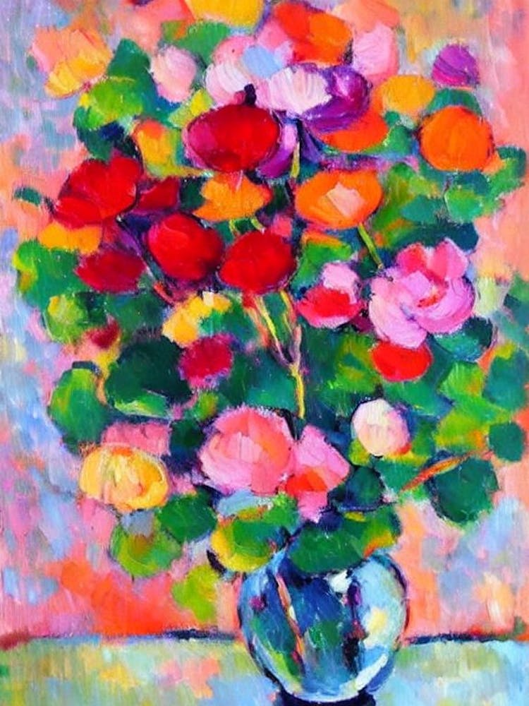 Lotus  Matisse Style Flower