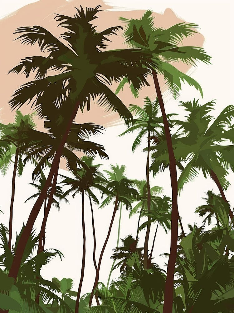 Palm Trees In The Jungle 1