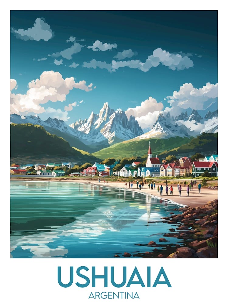 Affiche de voyage Ushuaia