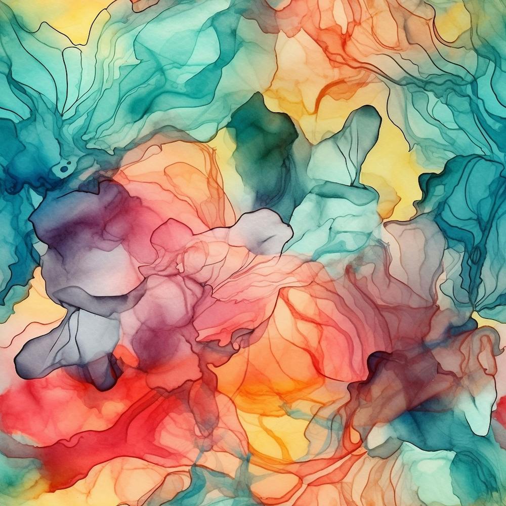 Alcohol Ink Pastel 1