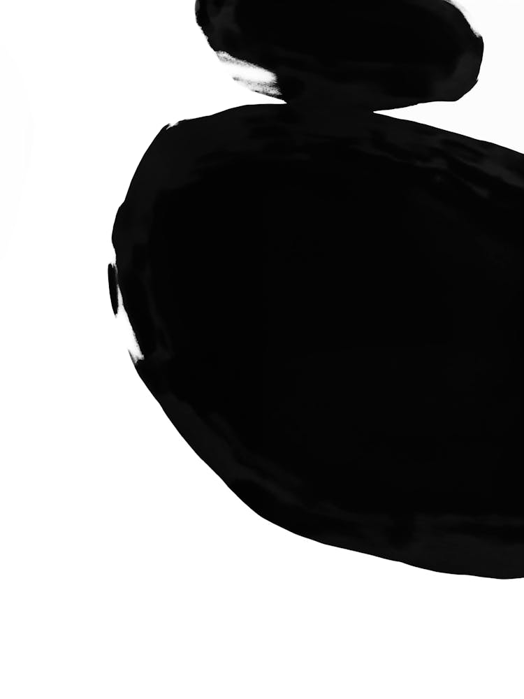 Black And White Abstract Painting 1