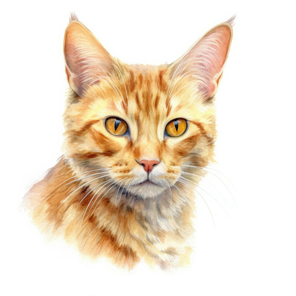 California Spangled Gold Cat Portrait 1