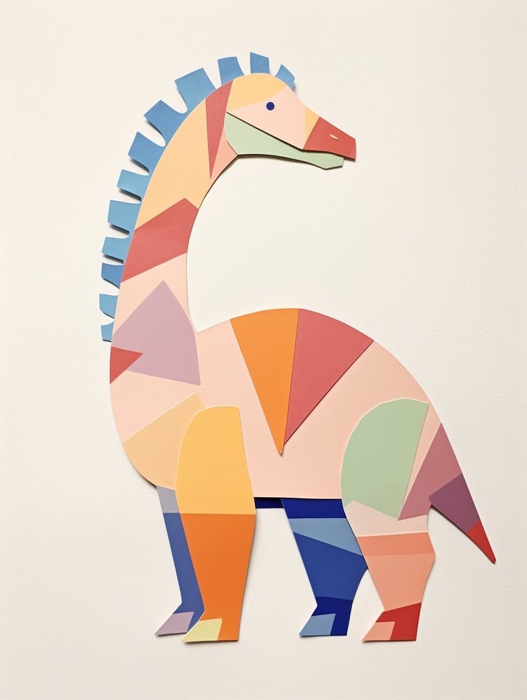 Nursery Dinosaur Art Parasaurolophus 3