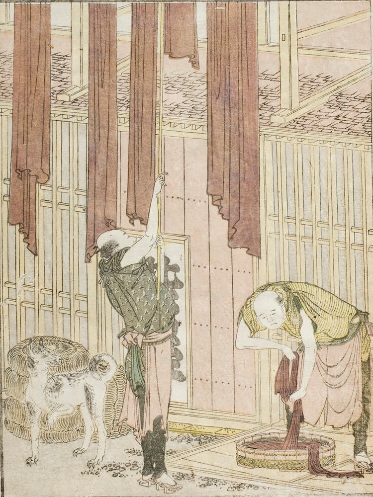 Färber, Katsushika Hokusai