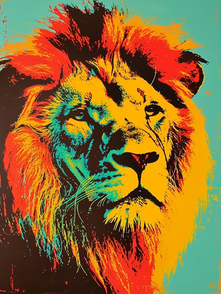 Polaroid Inspired Lion 3