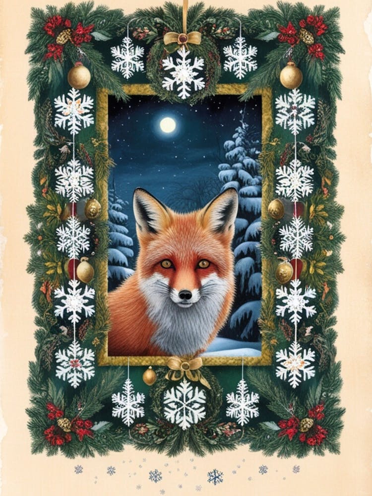 William Morris Christmas Fox 13